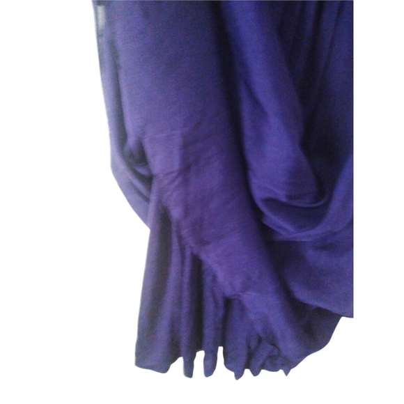 Alice & Olivia Womens Purple Flowy 100% Silk Mini Dress Sm/Med Cap Sleeve A Line - Picture 16 of 16